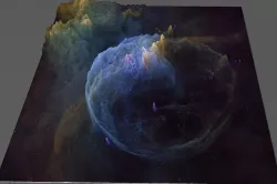 Buble nebula Hubble deep sky object 3D software analysis