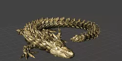 Burning dragon print in place