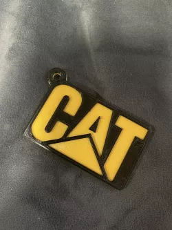 Caterpillar (CAT) Logo Keychain