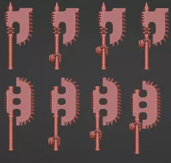 Chain axe for MkVI armour