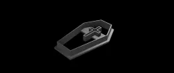 Coffin with Cross cookie cutter