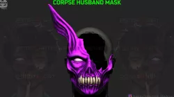 Corpse Husband Mask - Rabbit Face Mask - Halloween Cosplay 3D print model