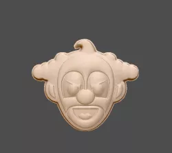 Creepy Clown STL File for 3d printing - Laser CNC Router - 3D Printable model - Halloween 3d .stl model - Halloween STL Download