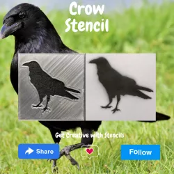 Crow Stencil