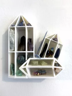 Crystal and Gem Wall or Desk Display