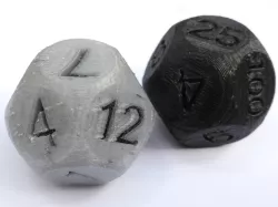 Customizable 12 dice