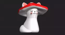 Cute3D | Mushroom Cat