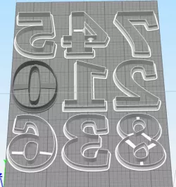 CUTTER NUMBERS - COOKIE CUTTER NUMBERS