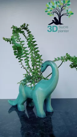 DINOSAUR LONG NECK PLANTER