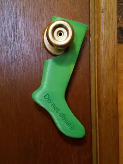 Door hanger status sock