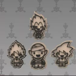 DRAGON BALL CHIBI CUTTER SET