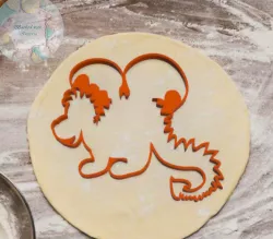 Dragon cookie cutter