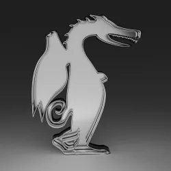 Dragon cookie cutter