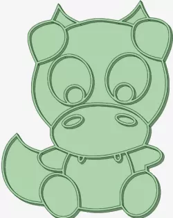 Dragon cookie cutter