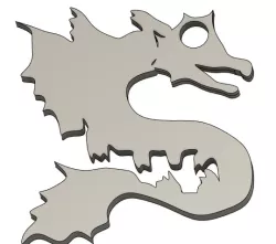 dragon key ring