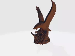Eagle With Cobra Statue