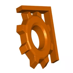 Factorio Shelf Brackets (Nuclear Tape Mount)