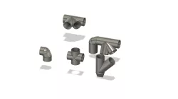 Fake 40/50mm PVC Tube Roll Cage Connectors