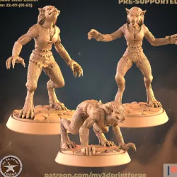 Female Werewolves Pack 3 models