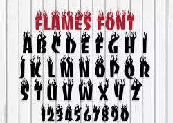 Flames Font
