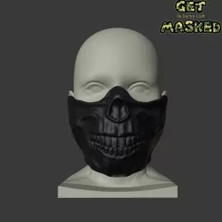 Forever Purge Movie 2021 Scull Mask - STL File. 3 versions - 2 normal and low-poly