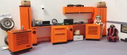 Garage Workshop wall, modular 1/10 scale