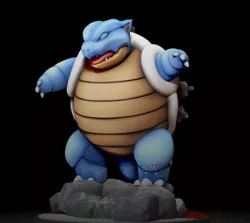 Gigandymax Blastoise version- FAN ART - POKÉMON FIGURINE - 3D PRINT MODEL