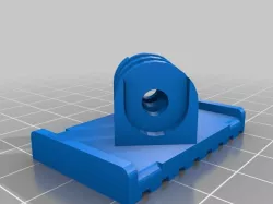 GoPro mount for snowboard or ski (90° and 45° version)