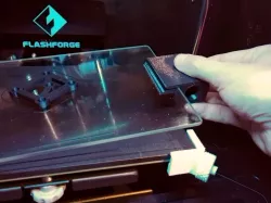 Grabber/Support for Glass Bed Plate (customizable)
