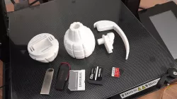 GRENADE USB AND MEMORY CARD STORAGE BOX