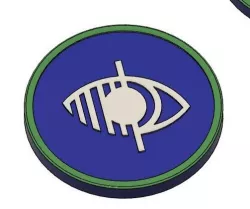 Handicap logo caddie token (unique model)