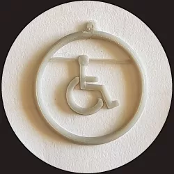 Handicap Logo Earrings - Proud to be Different
