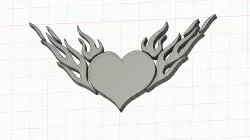 Heart flames