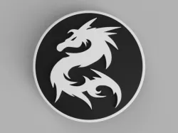 hood / trunk logo Dragon01 82mm / 74mm for BMW vehicles