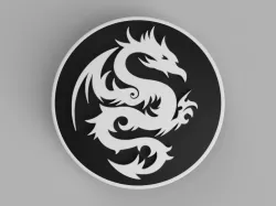 hood / trunk logo Dragon03 82mm / 74mm for BMW vehicles