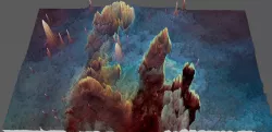 Hubble- Eagle nebula- deep sky object 3D software analysis