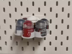 Ikea Skadis rotating Citadel paint stand