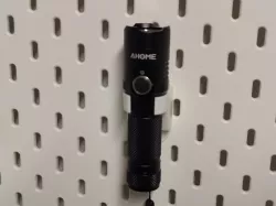 Ikea Skadis torchlight holder