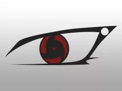 itachi sharingan keychain main part