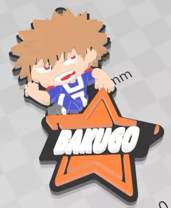 Katsuki Bakugo My Hero Academia Key Chain