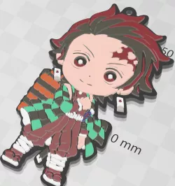 Key ring of Tanjiro Kamado Kimetsu no Yaiba ( Demon Slayer )