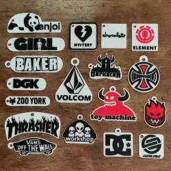 Key ring pack of iconic Skate brands