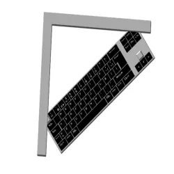 Keyboard Style Shelf Bracket (Nuclear Tape Mount)