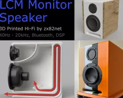 LCM Monitor Speaker - 40Hz waveguide - Bluetooth - DSP