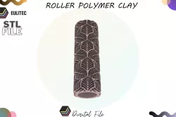 Leaf texture roller/ polymer clay/lorren3d