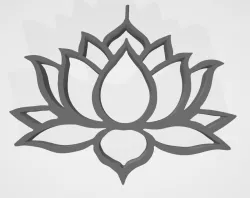 Lotus Necklace Pendant - 2