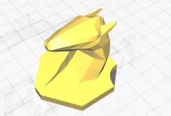 LOW POLY HORSE HEAD TROPHY