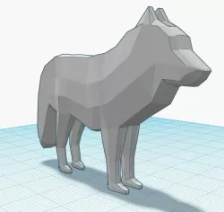 Low poly Wolf