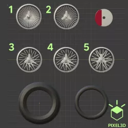 Lowrider wheels PACK (Brake and Tires included)