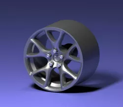 MAZDA × BBS OEM RX-8 R3 Wheels 1/64